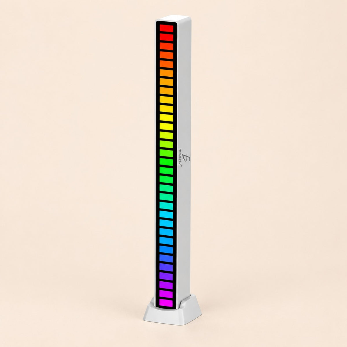 Barra luz LED RGB reactiva al sonido indicador de nivel
