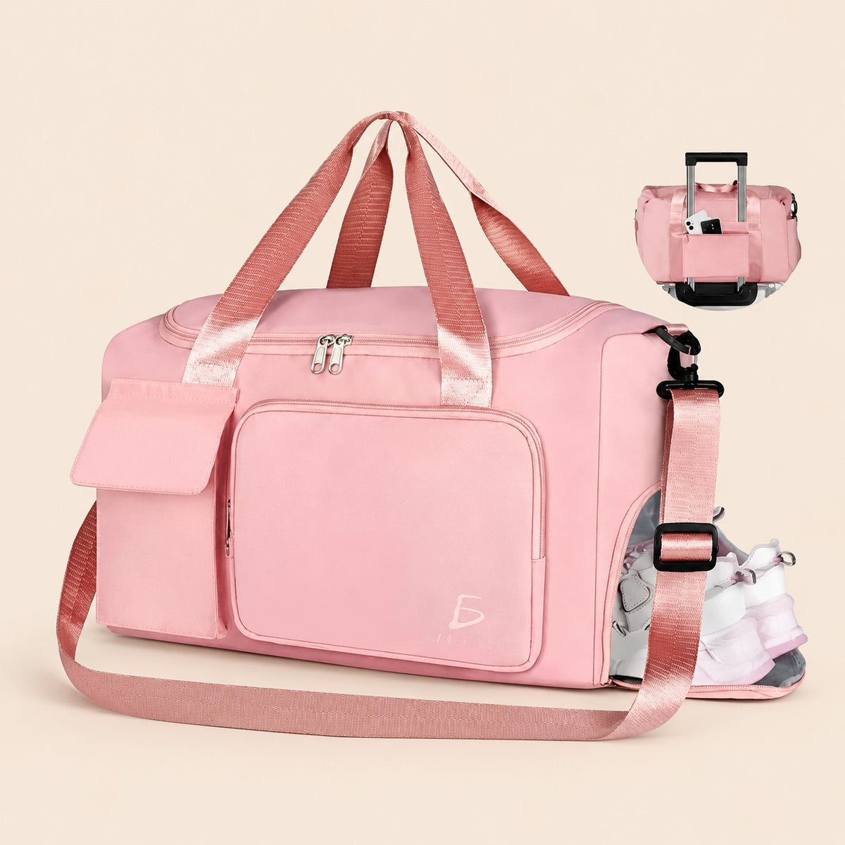 Bolsa de viaje con espacio para calzado y bolsa contra azul