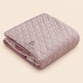 Colcha rosa claro ligera para verano 220 x 220 cm rosa claro