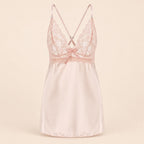 Baby doll con encaje y escote en V talla L