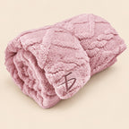 Edredón térmico rosa king de poliéster