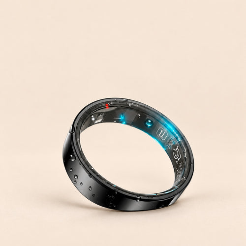 Anillo inteligente negro talla 10 con SPO2