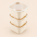 Set de 3 envases beige de 280 ml PP5 para microondas