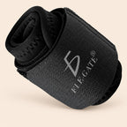 Muñequera deportiva ajustable para actividad física negro