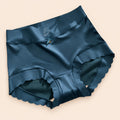 Panti satinada de cintura alta - xl azul petróleo XL