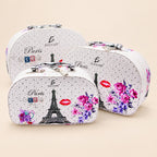 Kit de 3 cosmetiqueras con espejo para viaje