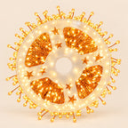 Serie de luces LED cálidas de 20 m con 600 LED y 8 modos plateado