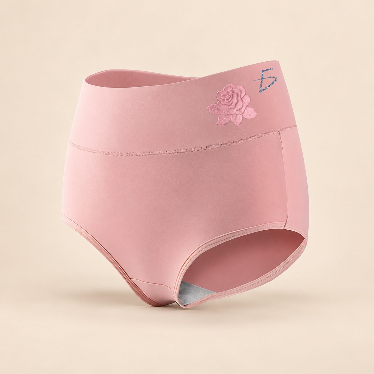 Ropa interior de cintura alta para mujer rosa XXL