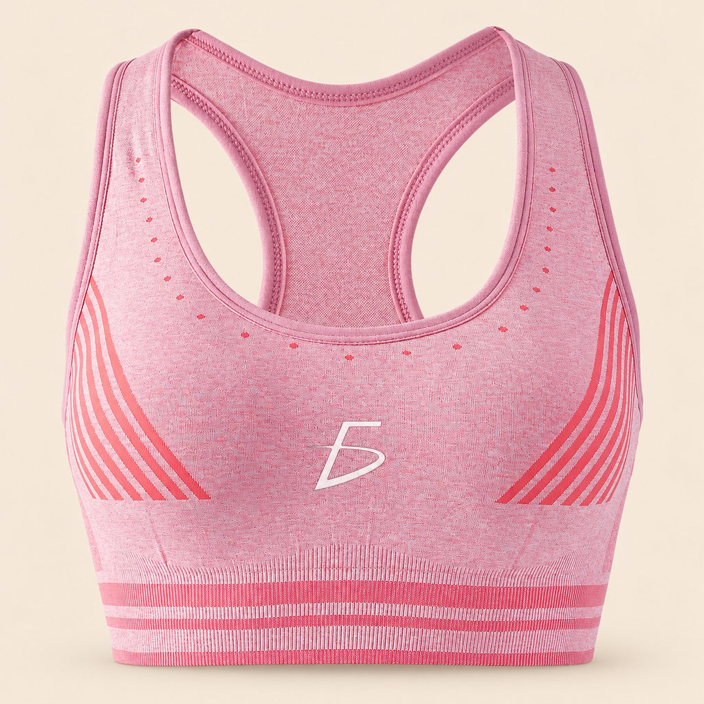 Top deportivo con espalda alta y relleno sin costuras M