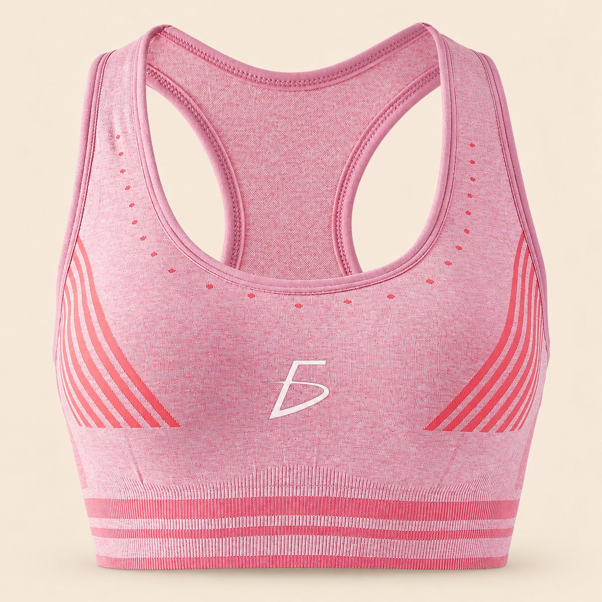 Top deportivo con espalda alta y relleno sin costuras M